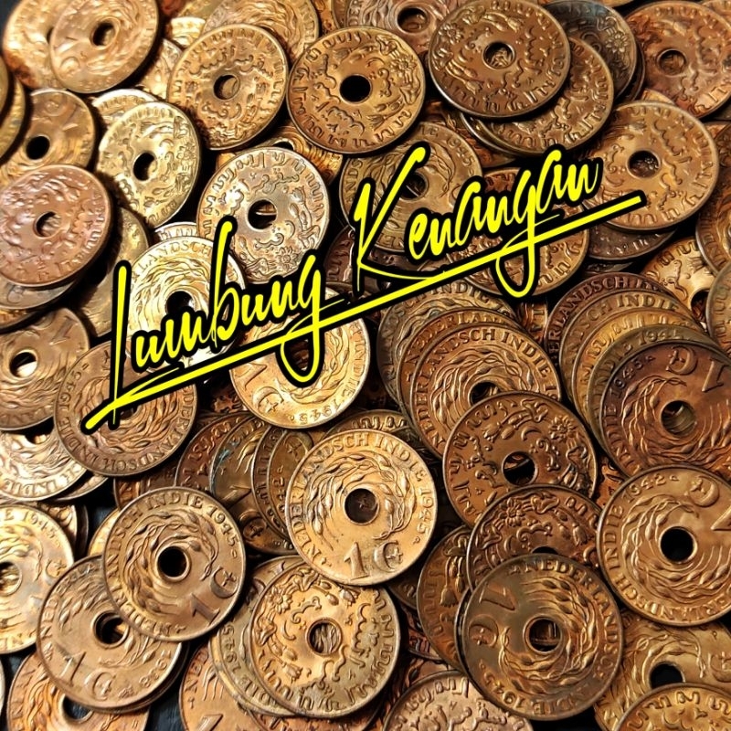 Koin 1 cent nederland indie, koin Jaman Belanda