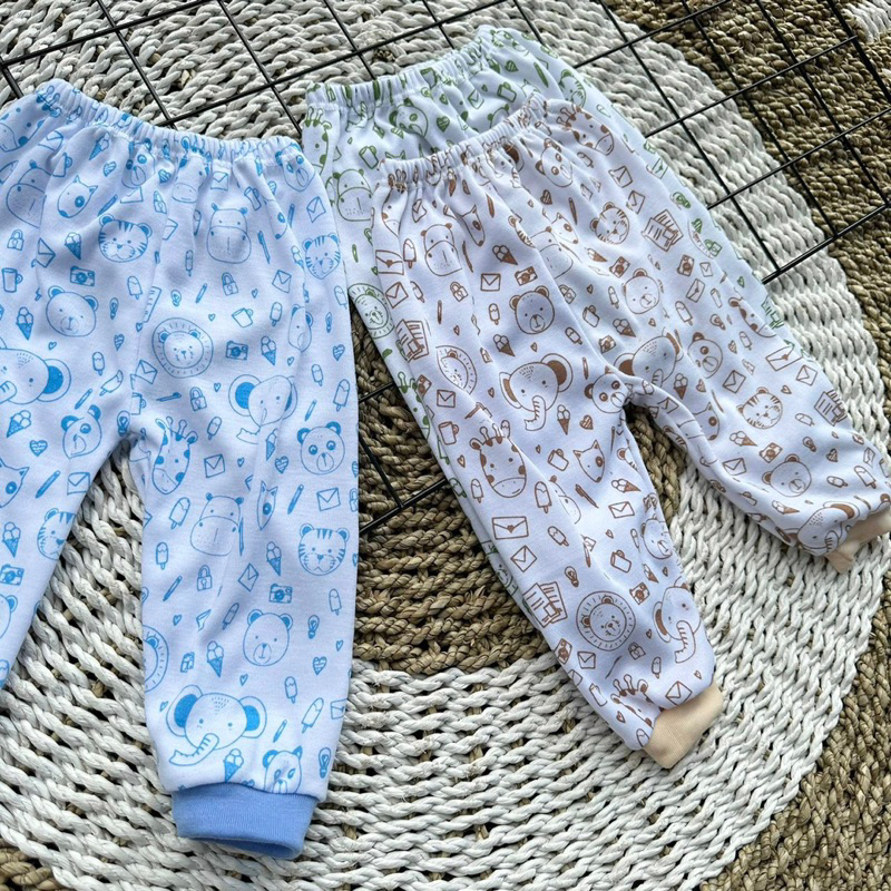 3 PCS Celana Pendek Celana Pop Celana Panjang Celana Bayi Bawahan Bayi Celana newborn Hadiah Lahiran Bayi DNW BABY