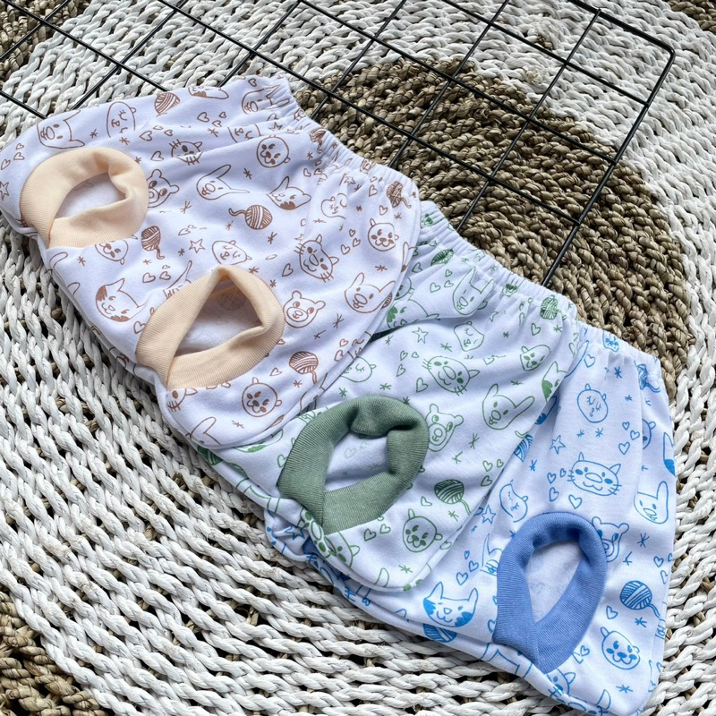 3 PCS Celana Pendek Celana Pop Celana Bayi Bawahan Bayi Celana newborn Hadiah Lahiran Bayi DNW BABY