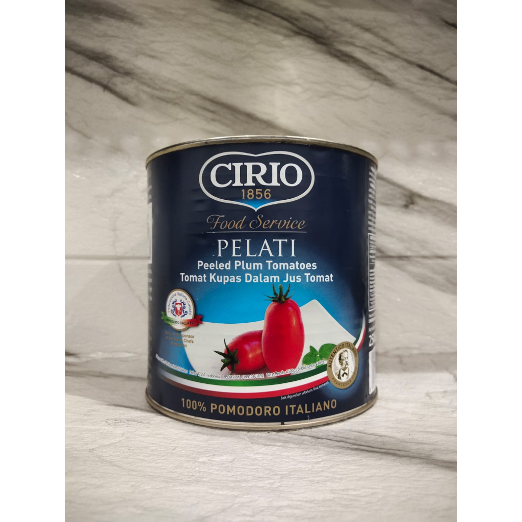 

Cirio Canned Whole Peeled Tomatoes kaleng 2500gr