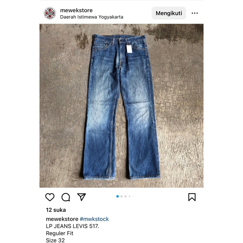 JEANS LEVIS 517 SECOND ORIGINAL