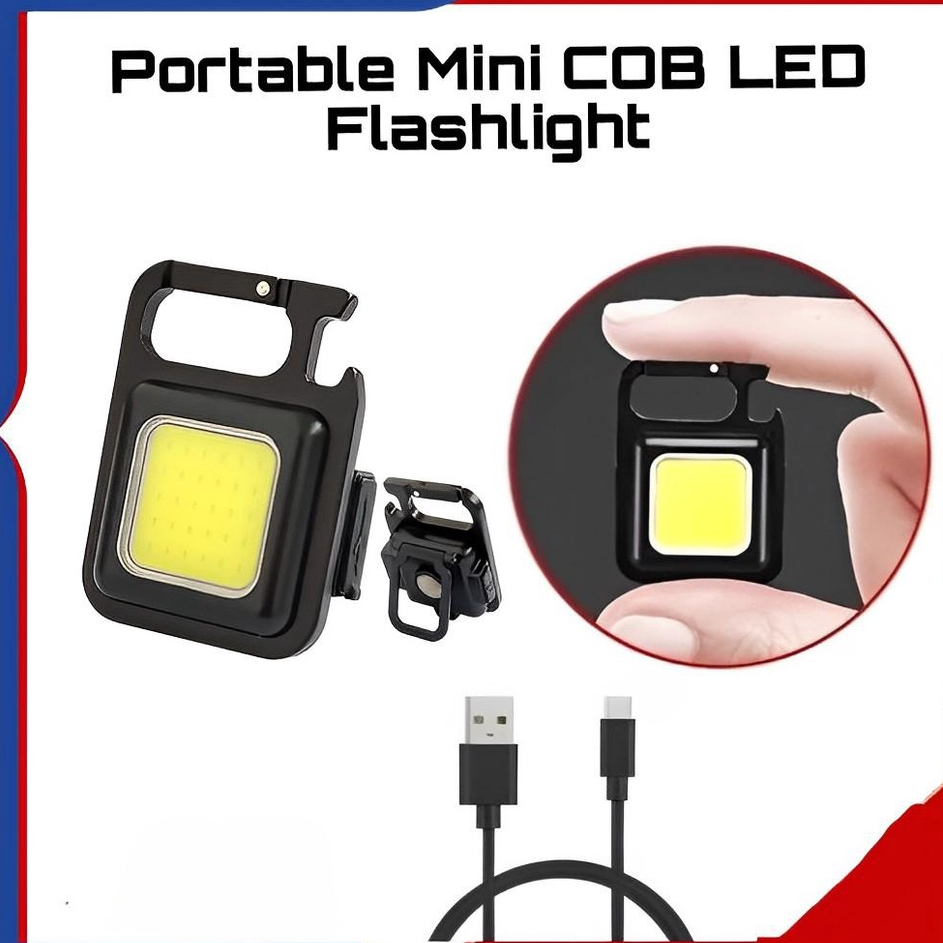 Lampu Camping LED Gantungan Kunci Senter Key Light Portable