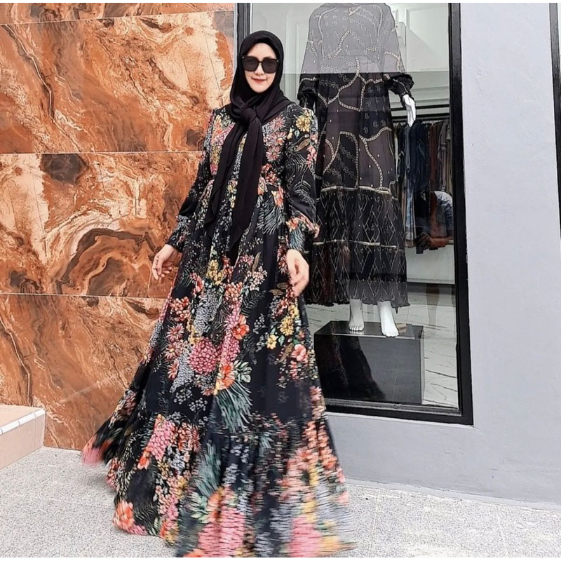 Lina Sukijo Raline Dress + Scarf