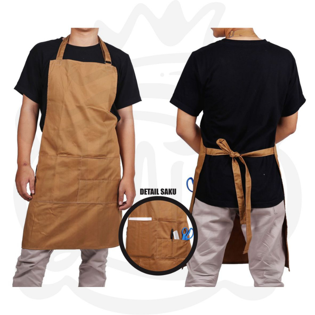 CELEMEK / APRON MASAK / BARBER / CHEF / BARISTA