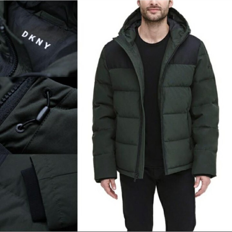 Jacket DKNY Original olive dan Silver