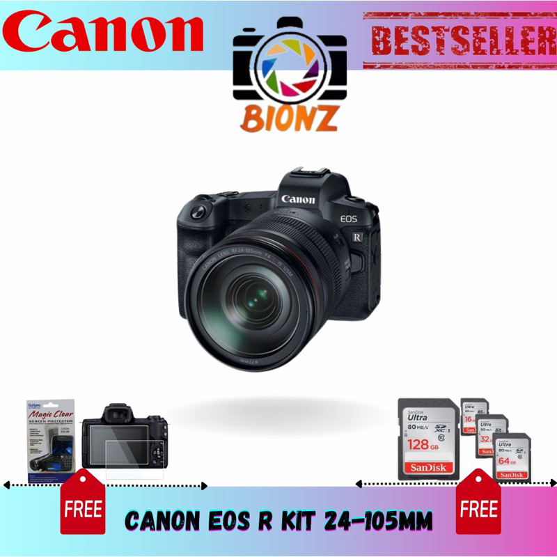 Jual CANON EOS R KIT 24105MM / CANON EOS R BODY ONLY MIRORLESS