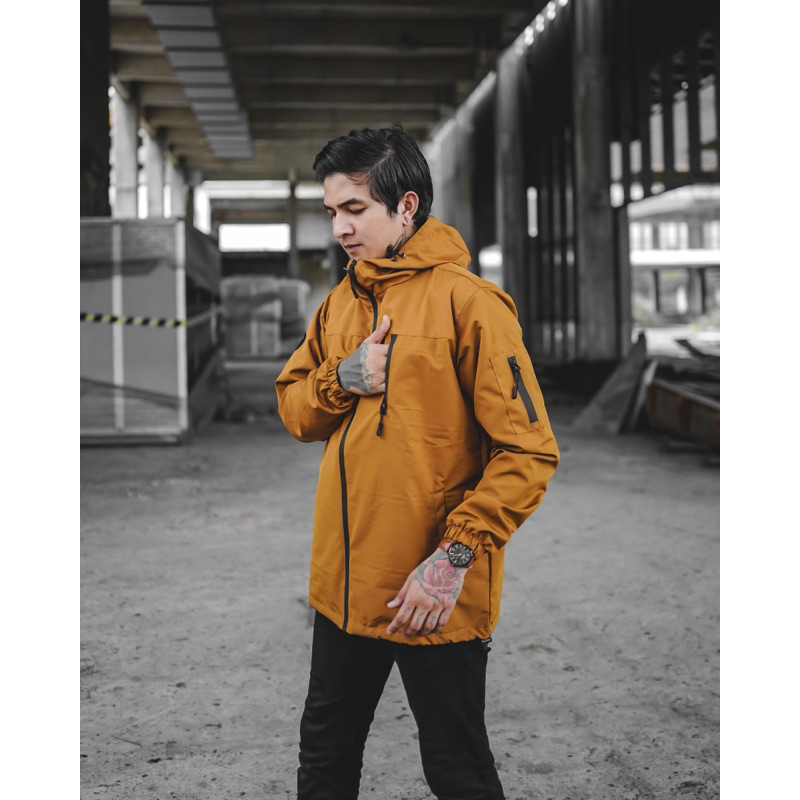 PHOMPPHIESS Jaket Outdoor Tobacco Jaket Waterproof Pria Wanita
