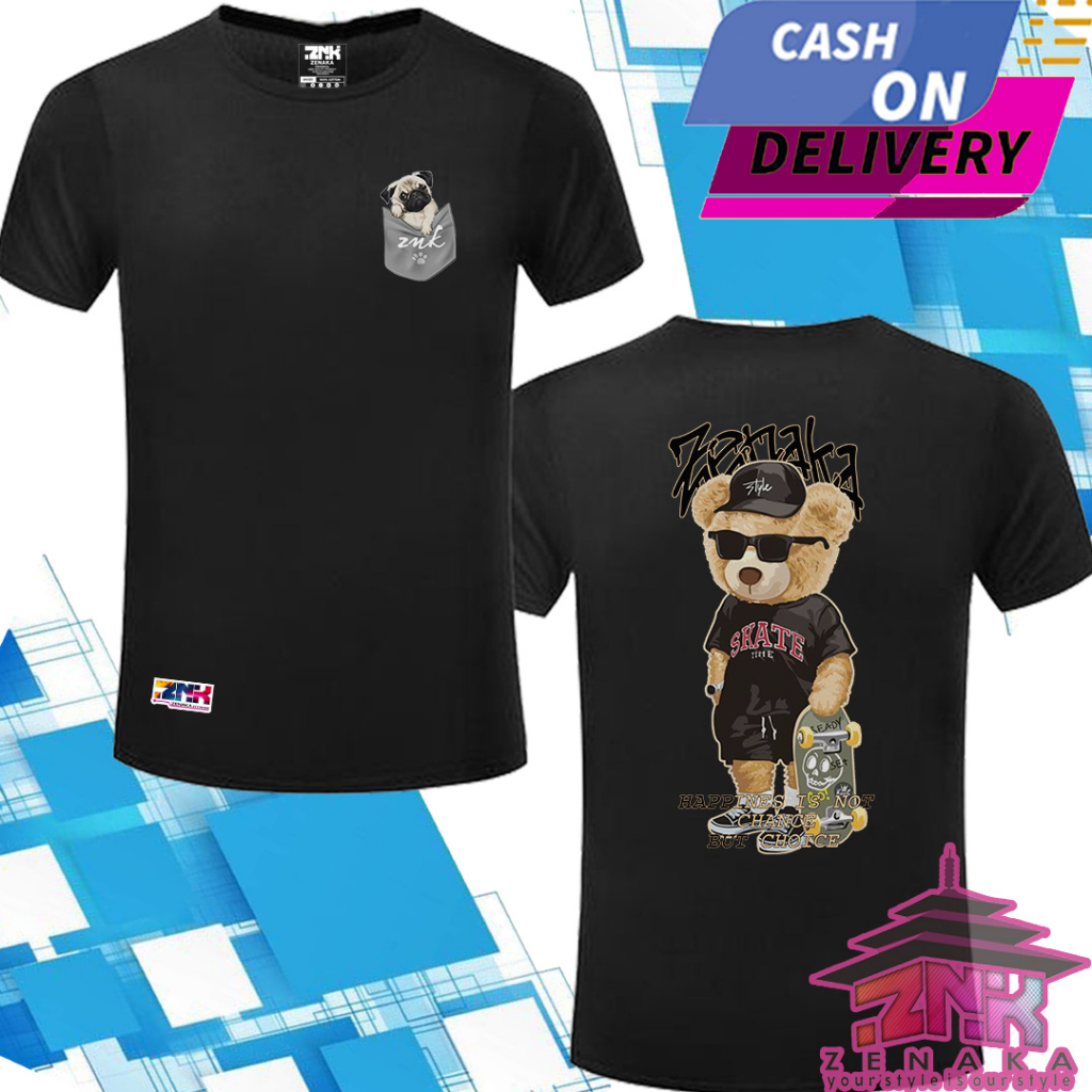 kaos pria dan wanita distro bear skste zenaka