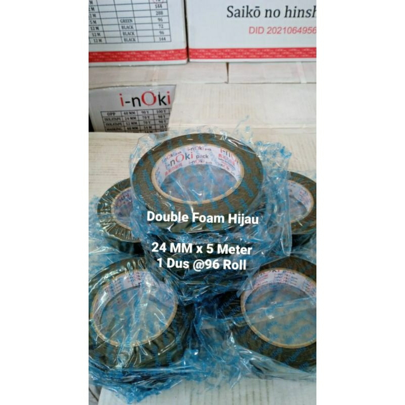 

DOBEL FOAM HIJAU 24MM X 5 METER