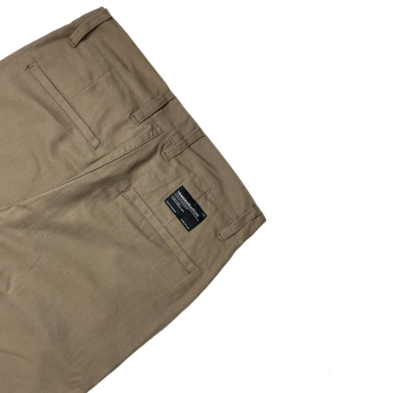 Transworld Celana panjang Chino Selvedge Legular fit Hitam &amp; Khaki