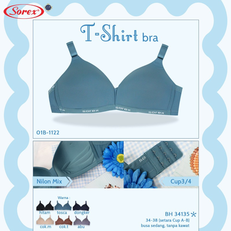 Bra bh sorex tanpa kawat 34135