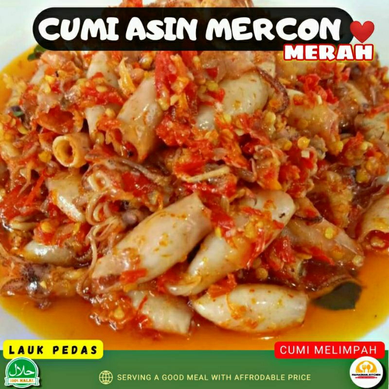 

MENU FAMILY..!! "CUMI ASIN MERCON MERAH" LAUK JUMBO LEBIH PUAS