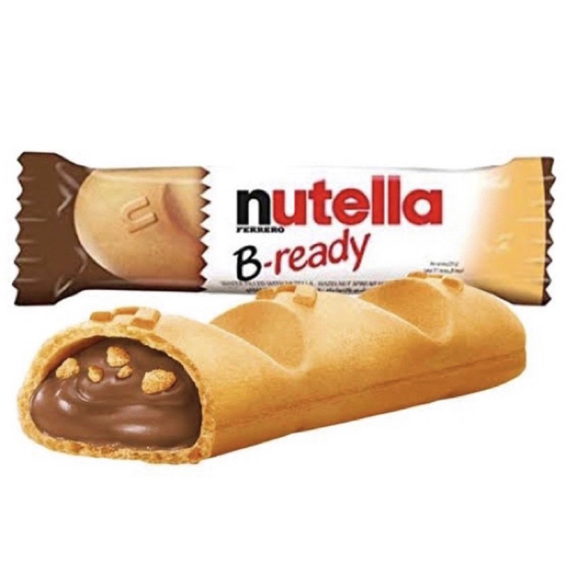 

Nutella Ferrero Bready B-ready 22gr stick / Cokelat / Coklat / Nutella / Ferrero / Bready / B-ready / stick / Biskuit / Chocolate / Import / Be Ready / Pack / satuan