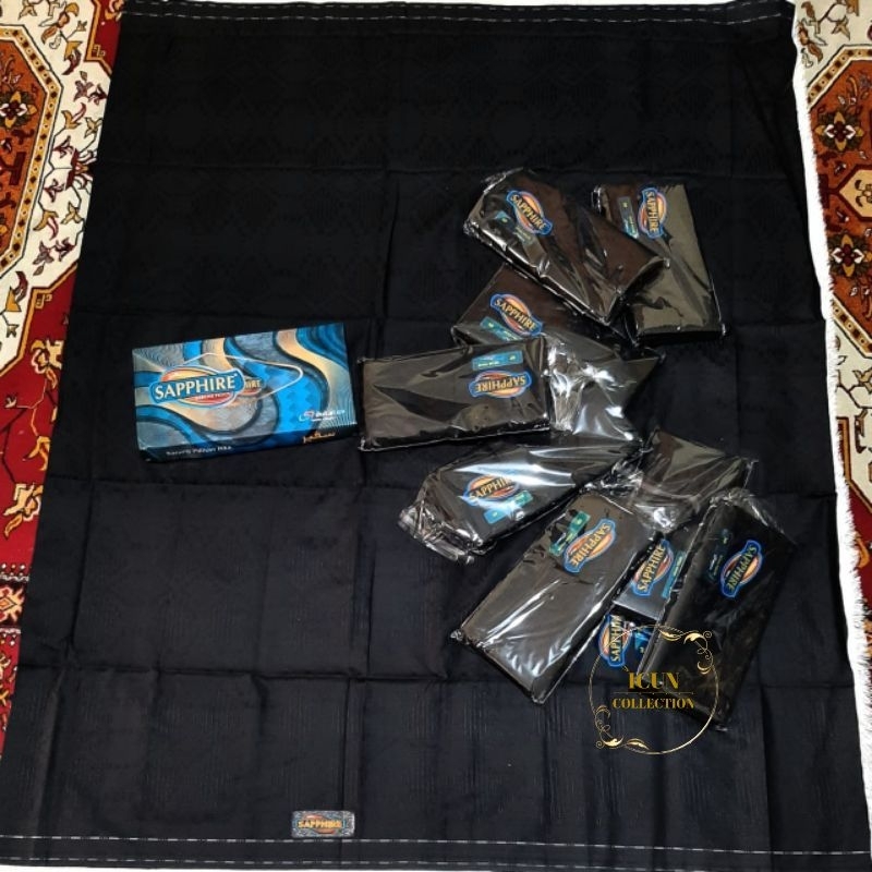 Sarung Sapphire Hitam polos