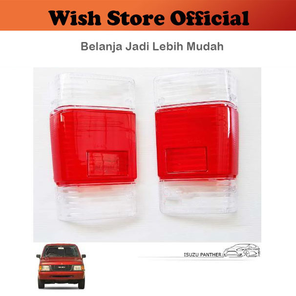 [SET] Mika Kaca Lampu Stop Lamp Stoplamp Rem Sein Belakang Panther Kotak Lama Old 2.3 2.5 1991 1992 