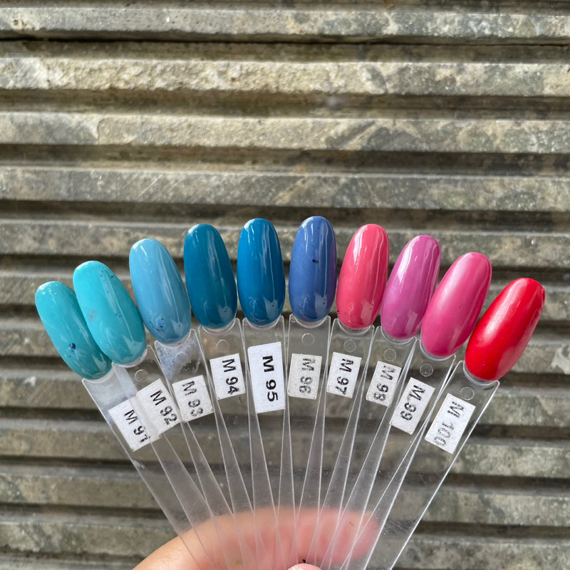 MOTTLED GEL ISI 10ml KODE M51 - M100 NAIL GEL POLISH KUTEK GEL