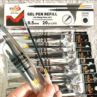 

Refill tinta pulpen air hitam polos harga perkotak 20 pcs