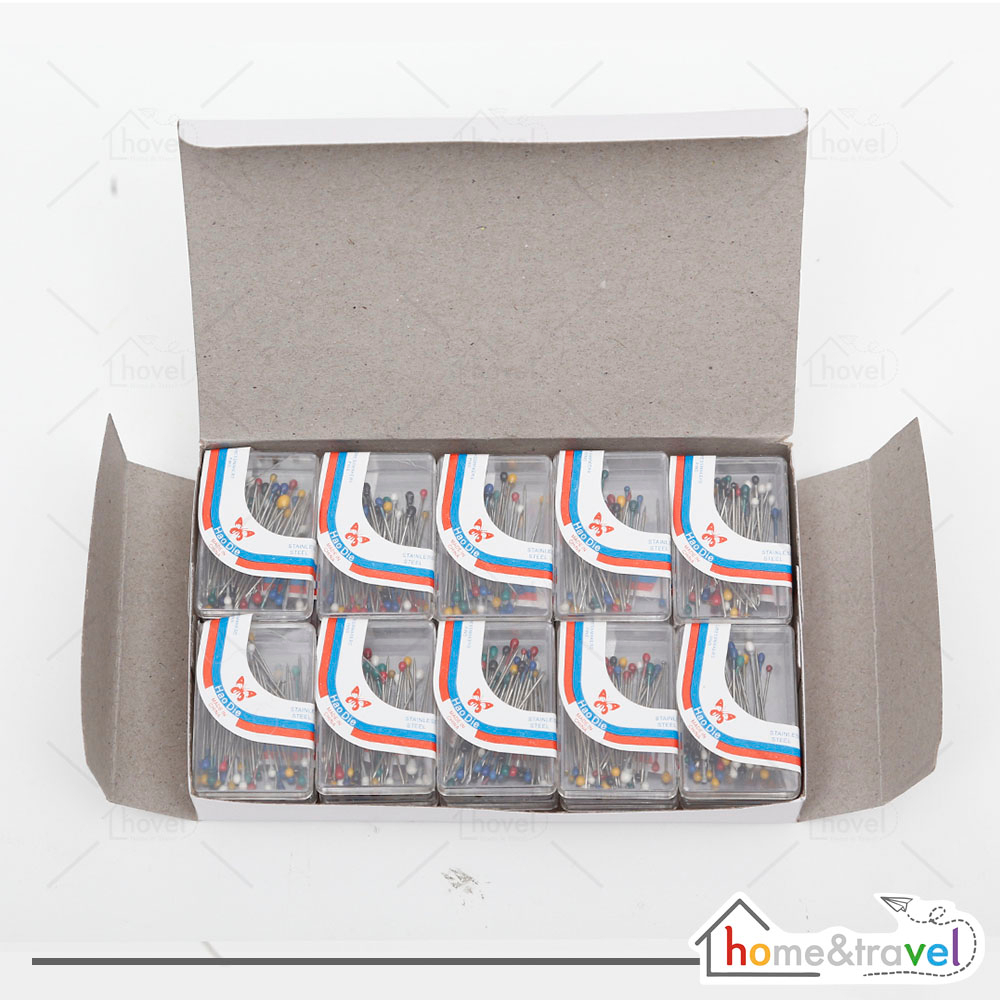 HOVELSHOP Jarum Pentul Mini - Kecil / Jarum Pentul Hijab - Jilbab 1Box