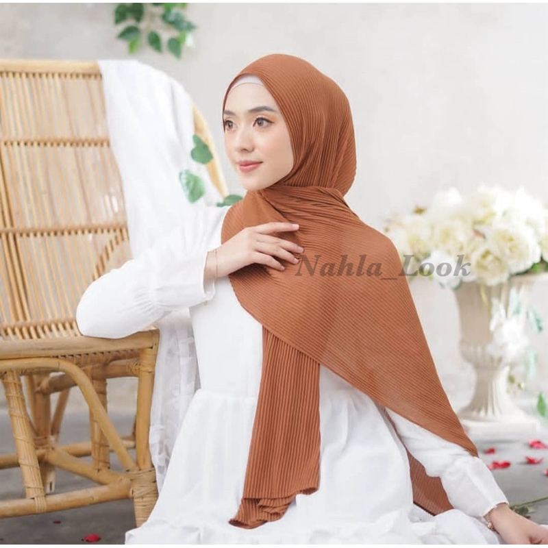 HIJAB PASHMINA PLISKET FULL CERUTY BABYDOLL PREMIUM / PASHMINA PLISKET LIDI / PASHMINA PLISKET / KER