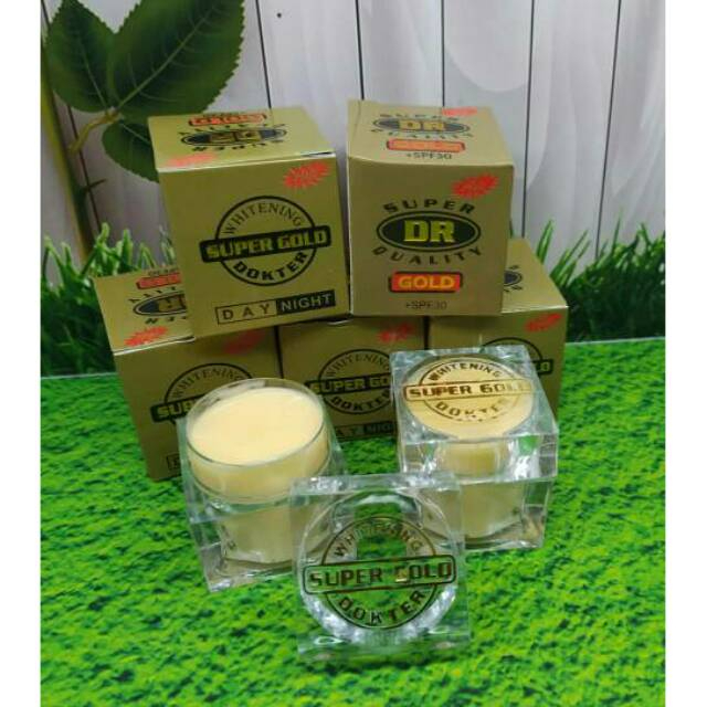 3 PCS - CREAM DR GOLD - SUPER QUALITY GOLD PEMUTIH WAJAH