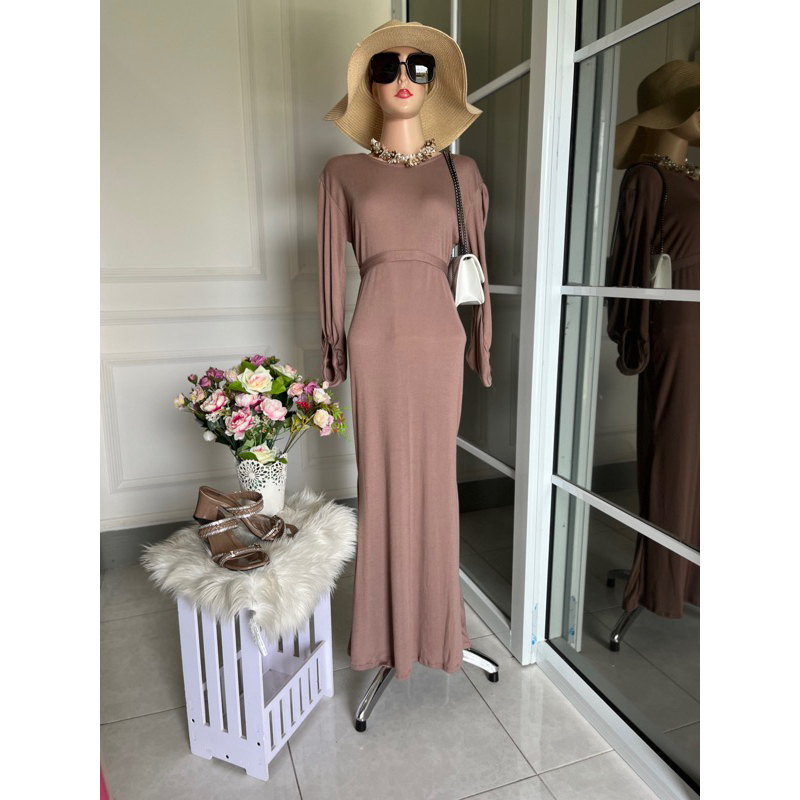 Dress duyung knit import premium