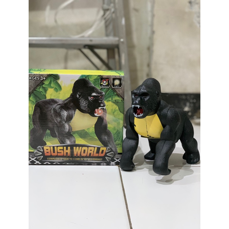Mainan hewan kingkong berjalan