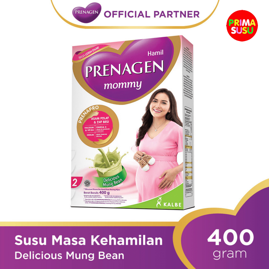 Prenagen Mommy 400 Gr, Mung Bean, Vanila, Strawberry, Cokelat