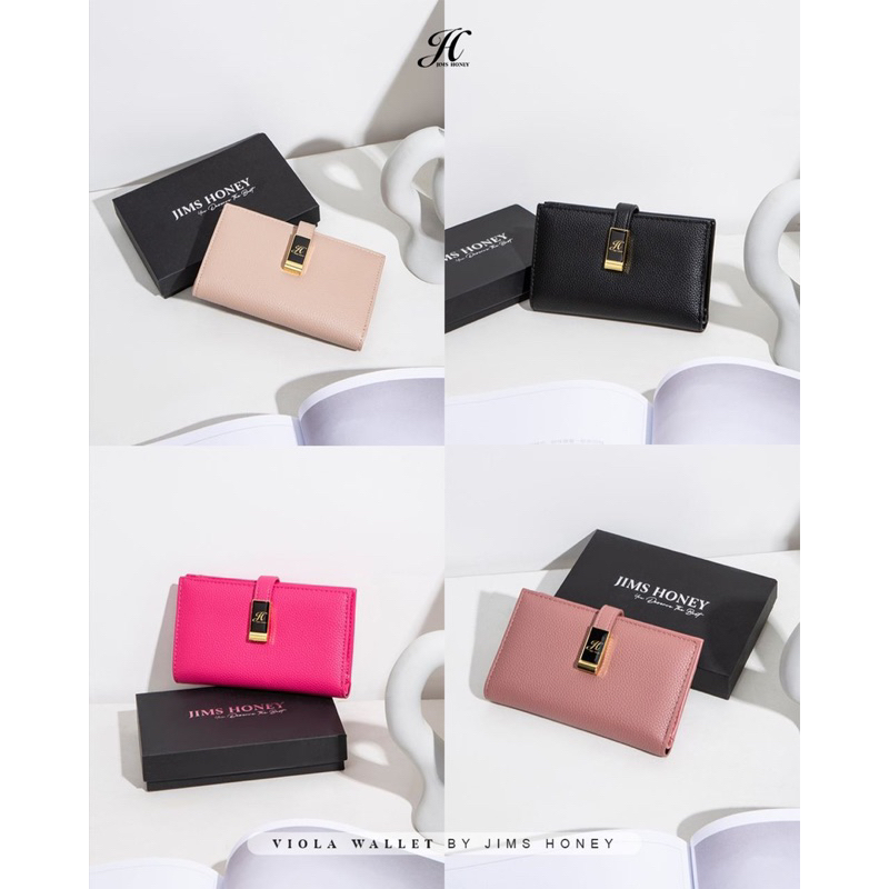 VIOLA WALLET JIMS HONEY DOMPET WANITA SIMPLE FREE BOX (BISA COD)