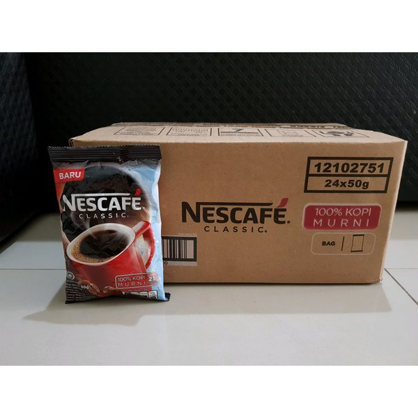 Nescafe 50gr x 24pcs DUS / KARTONAN