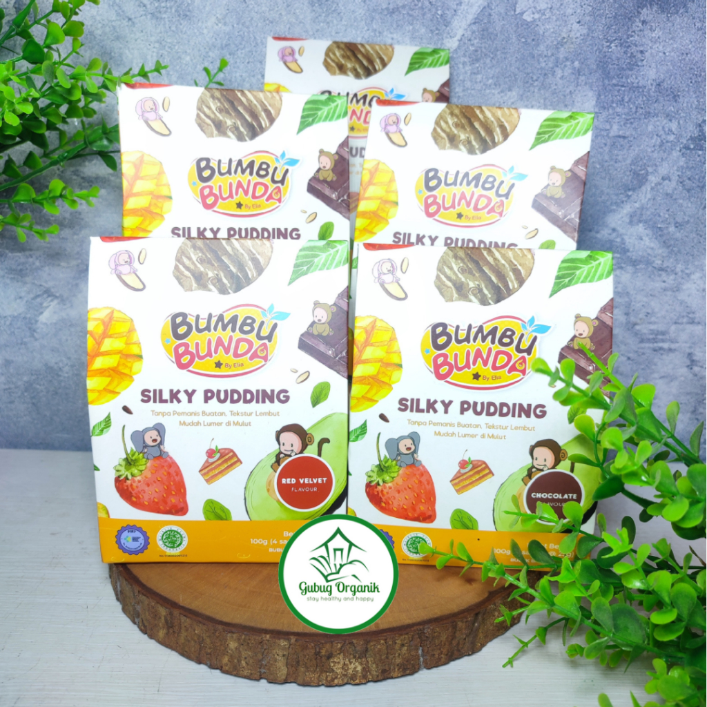 

Bumbu Bunda Pudding Mpasi Bebas Pewarna Buatan / Puding Coklat / Pudding Strawberry / Pudding Taro / Pudding PlainOriginal