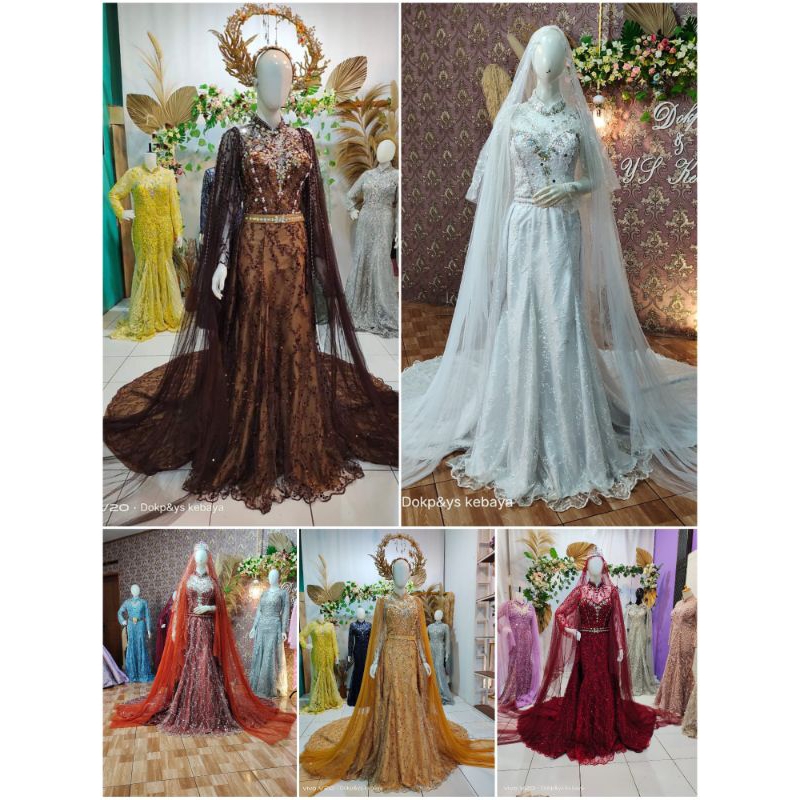 Kebaya pengantin modern | kebaya pengantin duyung modern