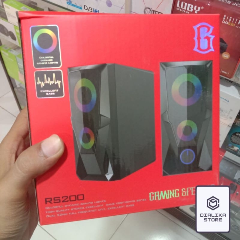 Speaker PC Gaming Robot RGB RS200