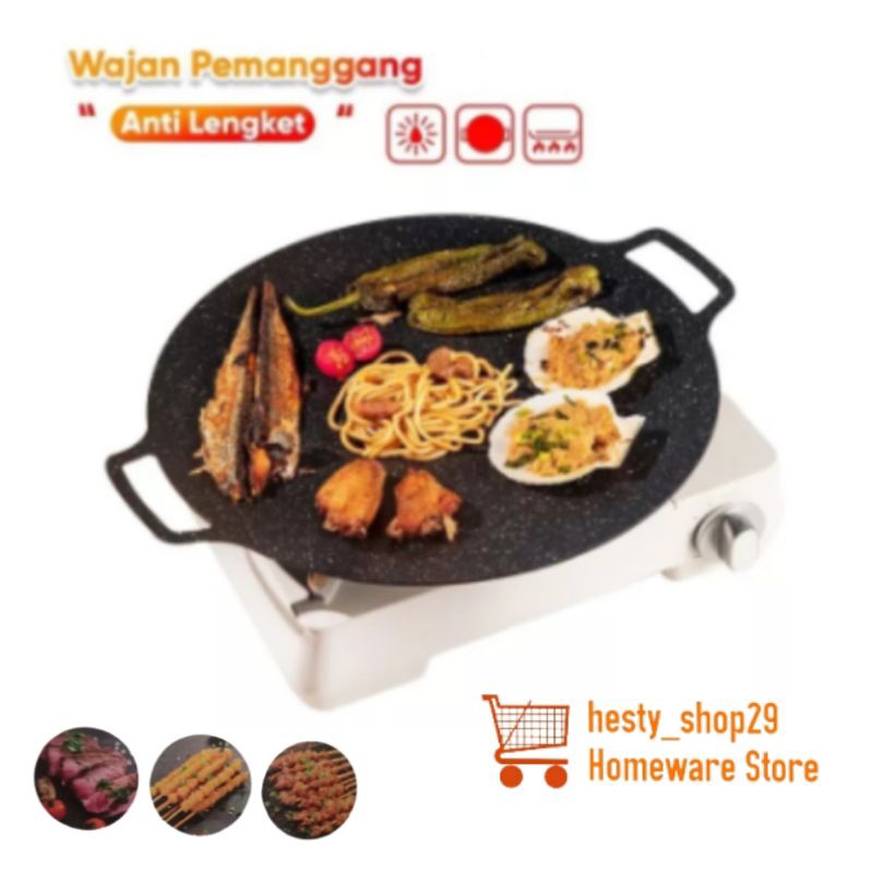 Wajan Panggangan BBQ Grill Pan Korea Wajan Pankor