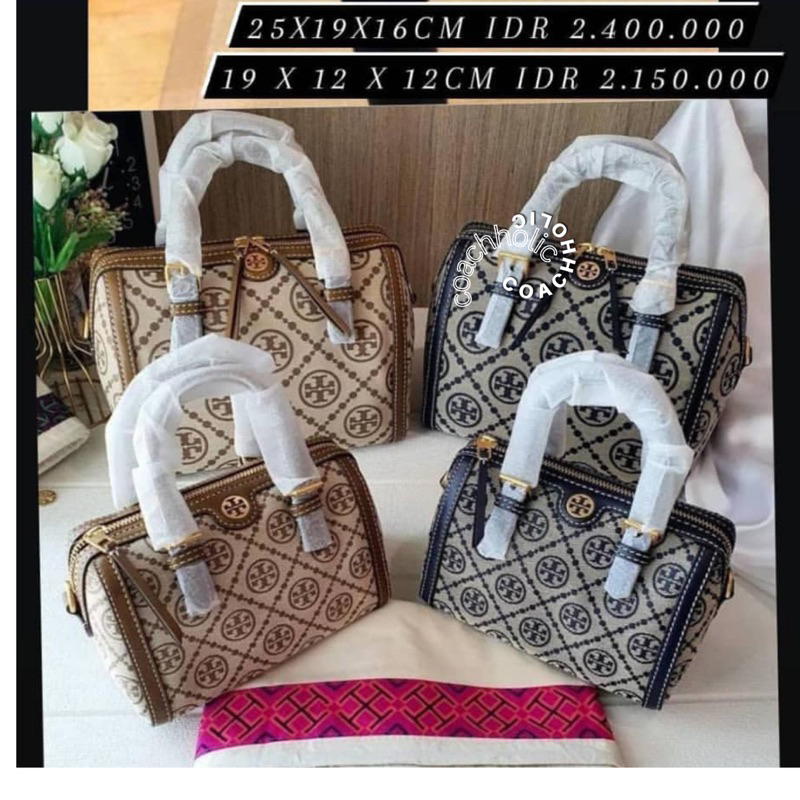 tory burch barrel T monogram original