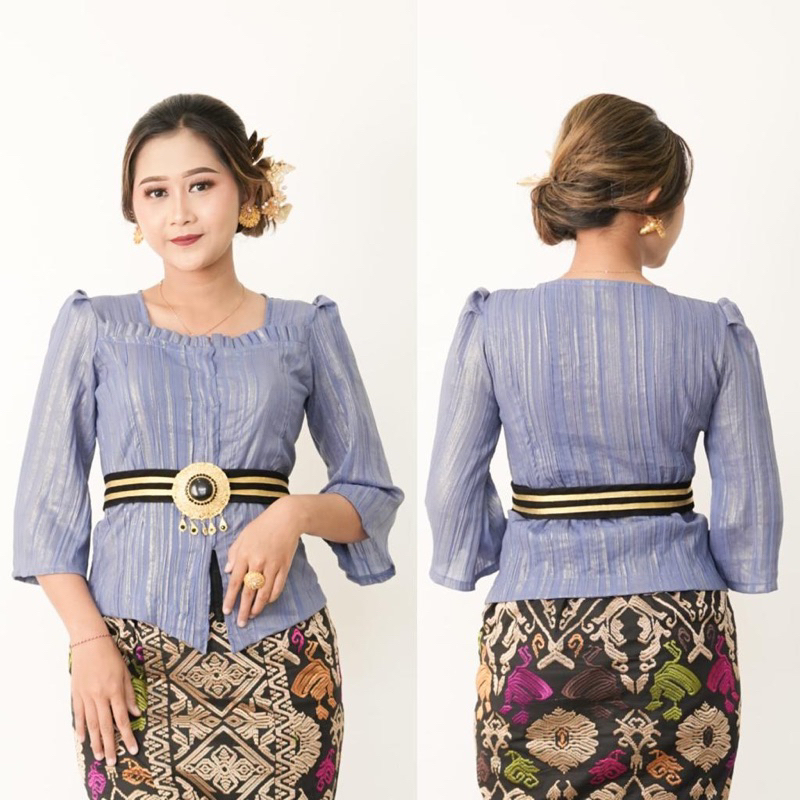 Kebaya jadi uragiri motif tabur emas super cantik model pipil tangan lonceng / BEST SELLER