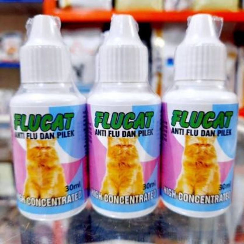 Flu Cat 30ml - Obat Flu & Pilek Kucing FluCat Antibiotik Kucing Catflu