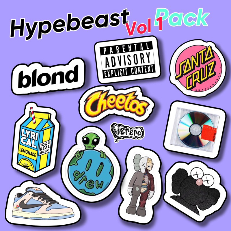 

Sticker Hypebeast vol 2 pack 10 pcs