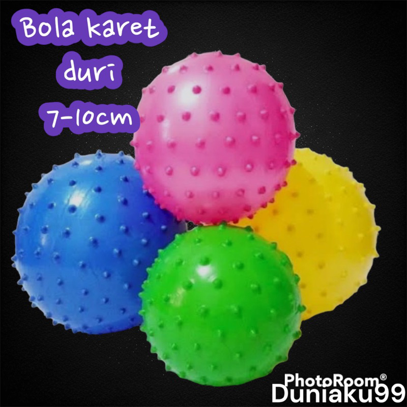 bola karet duri / bola karet cucuk / mainan anak murah