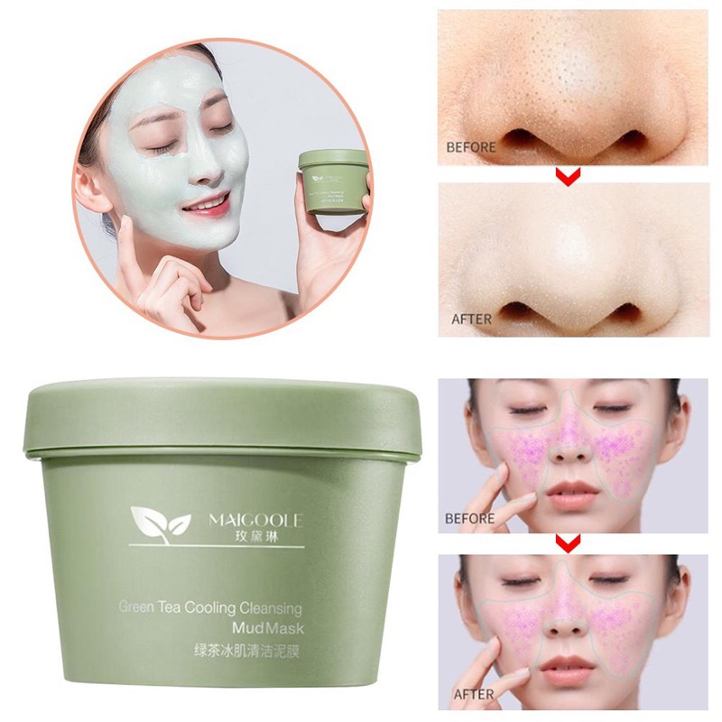 bgskin bukittinggi- Maigoole Green Tea Clay Mask