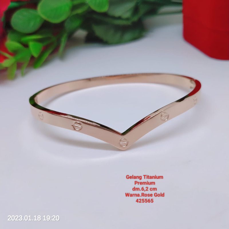 Gelang vuji Titanium Premium Anti Karat Anti Luntur Terlaris Termurah