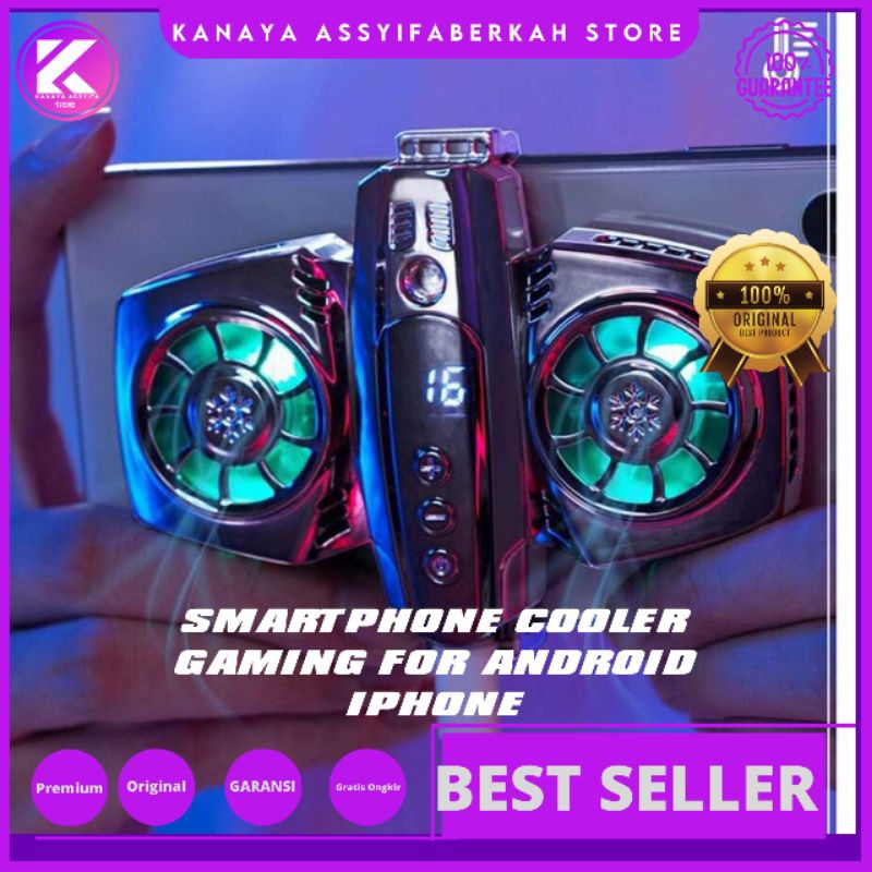 Kanaya Assyifa Store Smartphone Cooler Pendingin HP Gaming Livestream HP Android Iphone Garansi