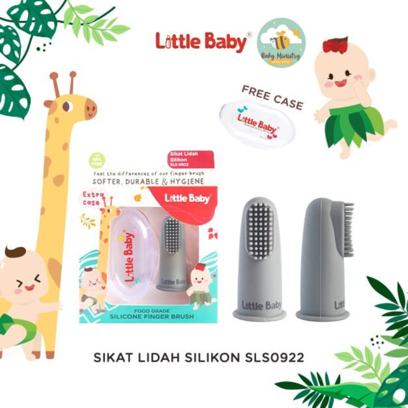 Little Baby - Sikat lidah bayi / Super Soft Silicone Finger Toothbrush – baby ministry / SIKAT LIDAH BAYI / SIKAT LIDAH / NOOMI FINGER TOOTHBRUSH