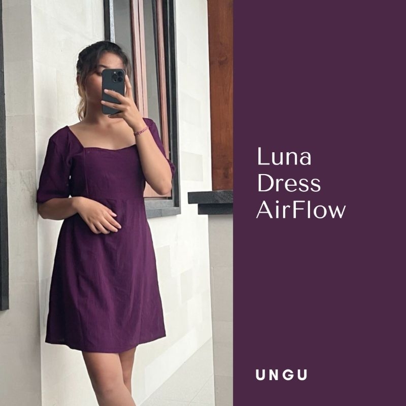 Dress Luna Polos Airflow Gaun Wanita Dewasa