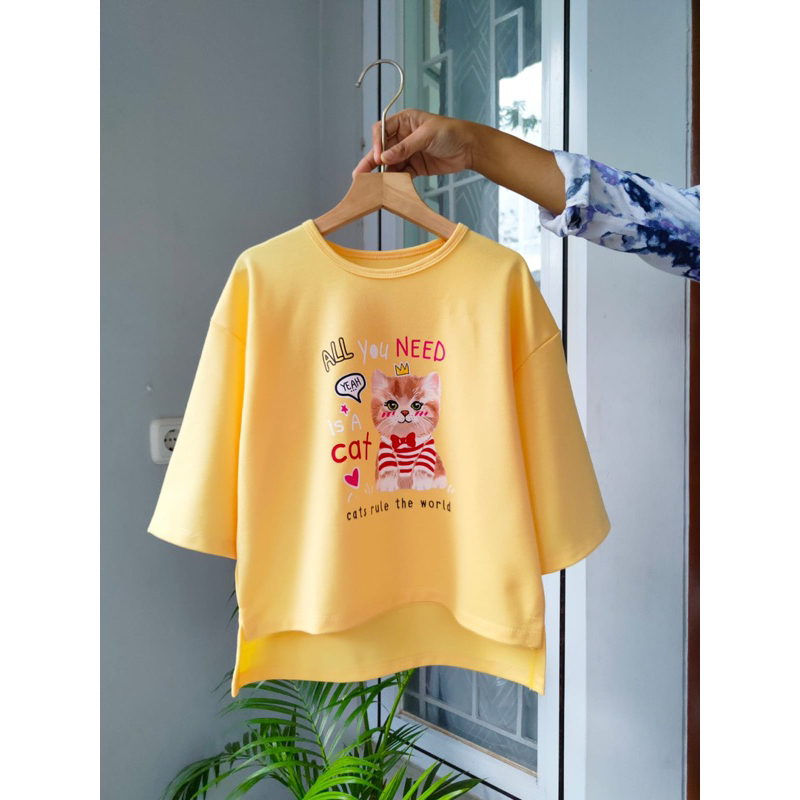 Kaos Atasan Anak oversize kaos slebew viral 2th-12th