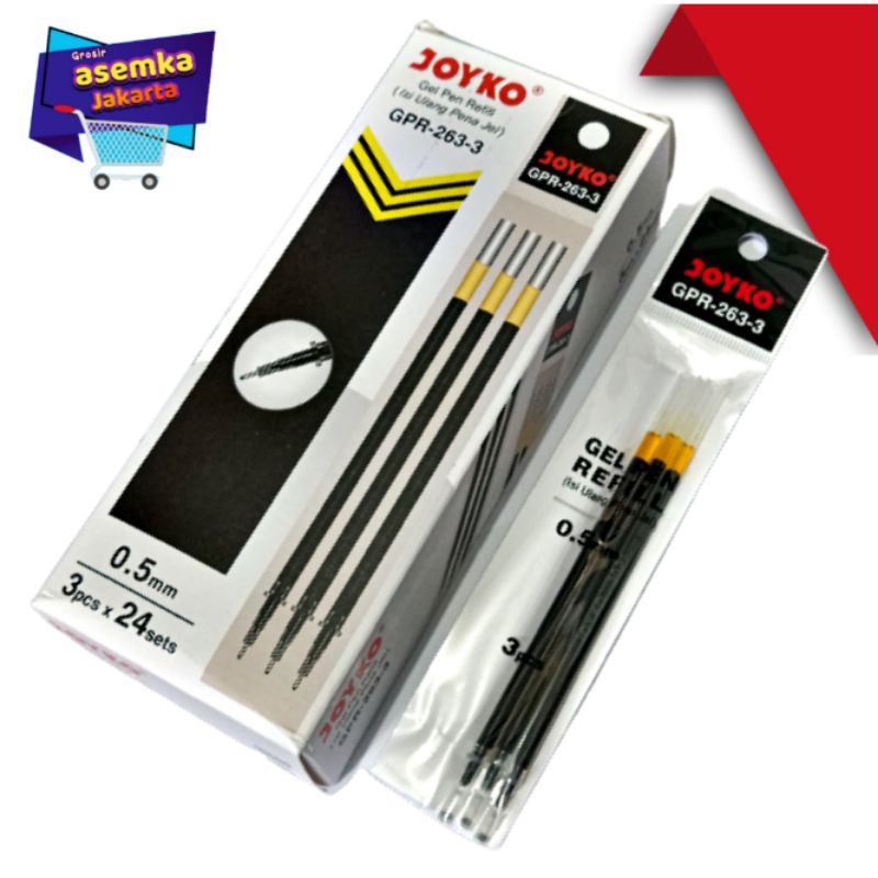 Gel Pen Refill Joyko GPR-263-3 isi 72pcs