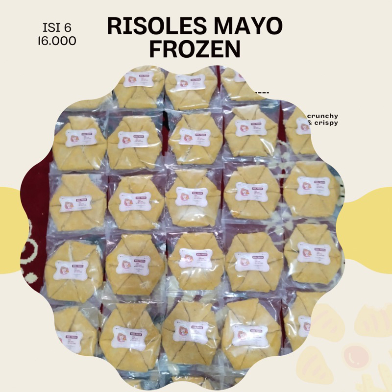 

Risol Risoles Mayo Frozen isi 6 Pcs Risol Mayonize