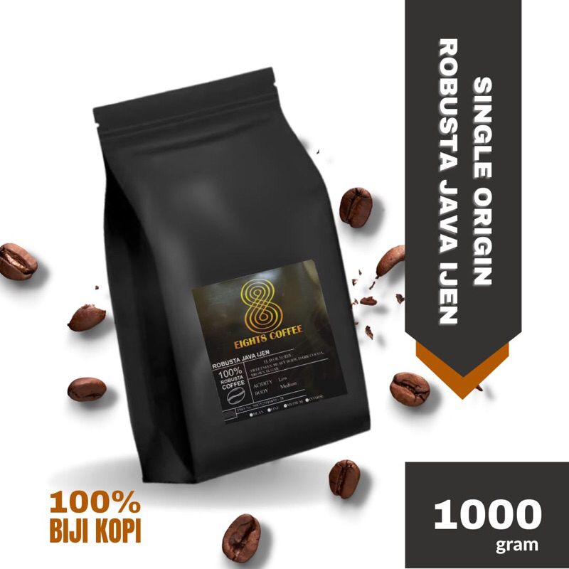 

EIGHT8 kopi robusta java ijen 1000 gram