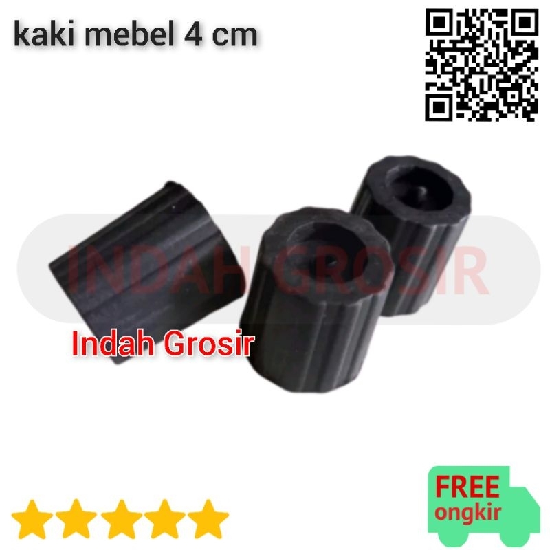 KAKI PLASTIK 4 cm | kaki mebel meja sofa 4cm