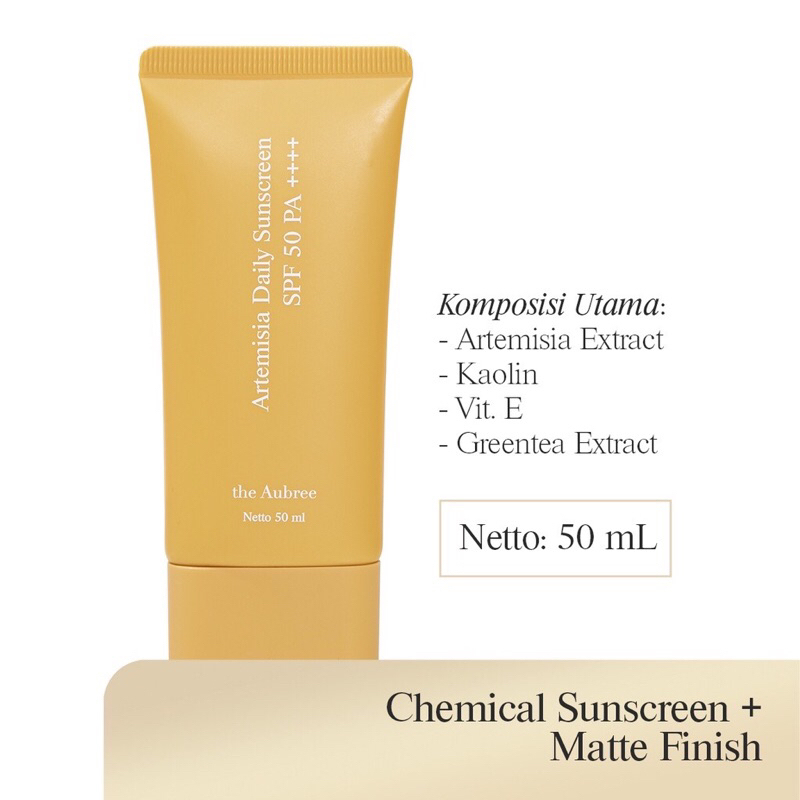 The Aubree Artemisia Daily Sunscreen SPF 50 PA ++++ 30 ml
