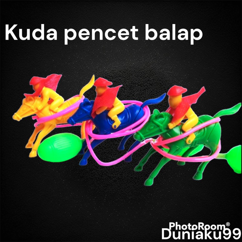 mainan kuda balap pencet / mainan jadul / mainan anak murah